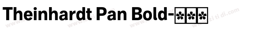 Theinhardt Pan Bold字体转换 Theinhardt Pan Bold字体转换